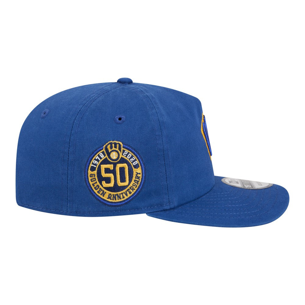 Milwaukee Brewers New Era Championship 19TWENTY Adjustable Hat - Royal Hats