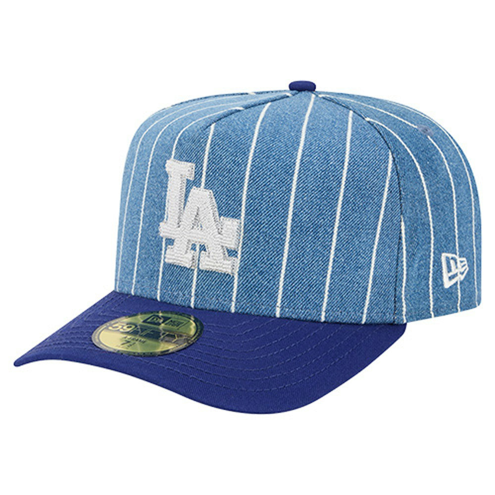 Los Angeles Dodgers New Era Parallel A-Frame 59FIFTY Fitted Hat - Blue/Royal Hats