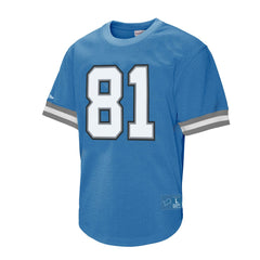 Calvin Johnson Detroit Lions Retired Player Name & Number Mesh Top - Blue Tops
