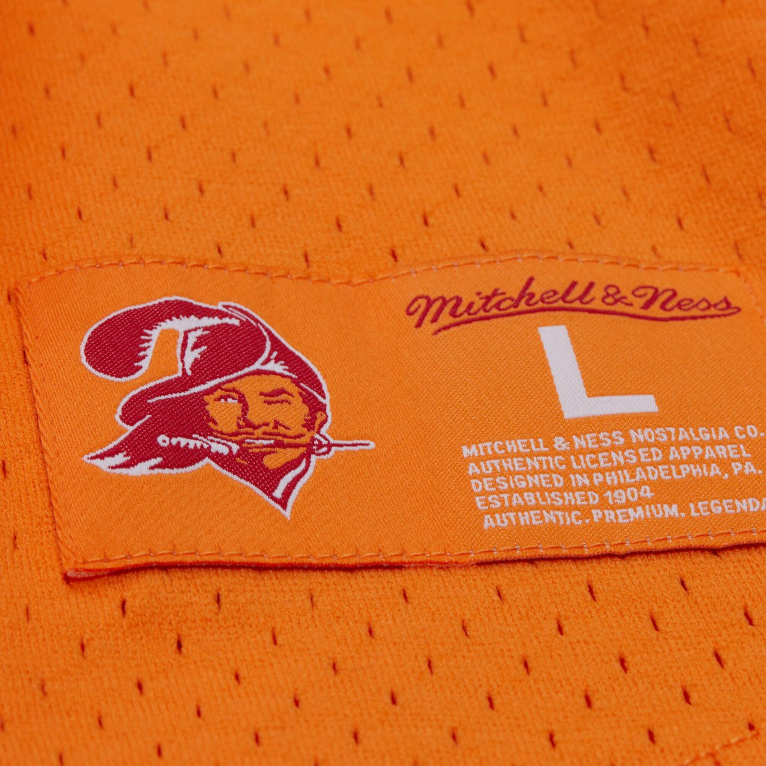 Warren Sapp Tampa Bay Buccaneers Retired Player Name & Number Mesh Top - Orange Tops