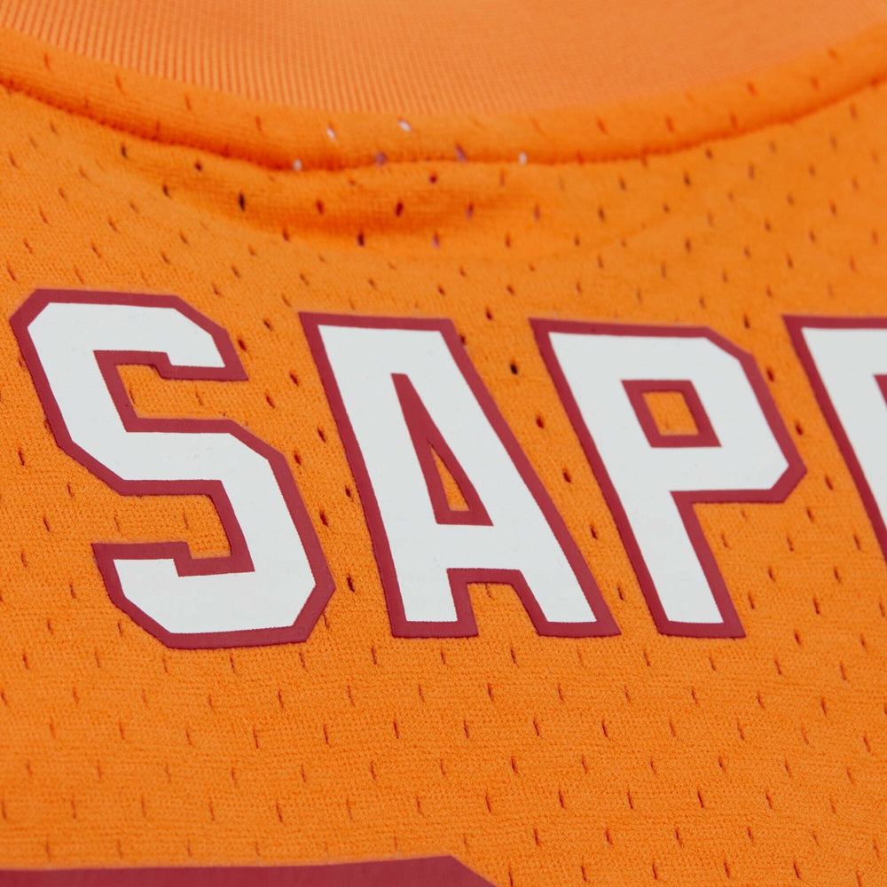 Warren Sapp Tampa Bay Buccaneers Retired Player Name & Number Mesh Top - Orange Tops