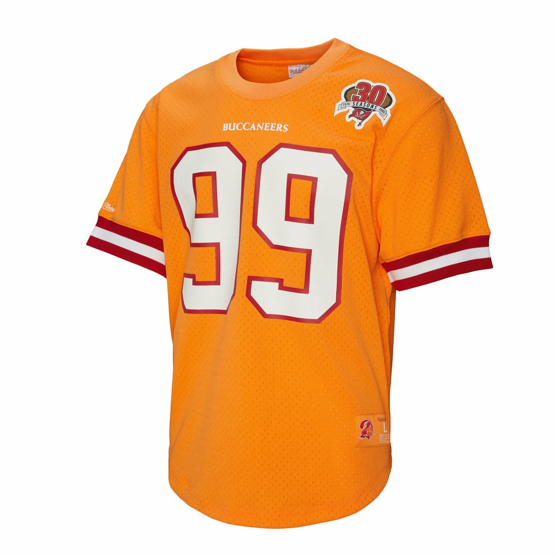 Warren Sapp Tampa Bay Buccaneers Retired Player Name & Number Mesh Top - Orange Tops