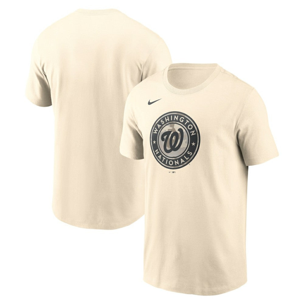 Washington Nationals Nike Camo Logo T-Shirt - Cream T-shirts