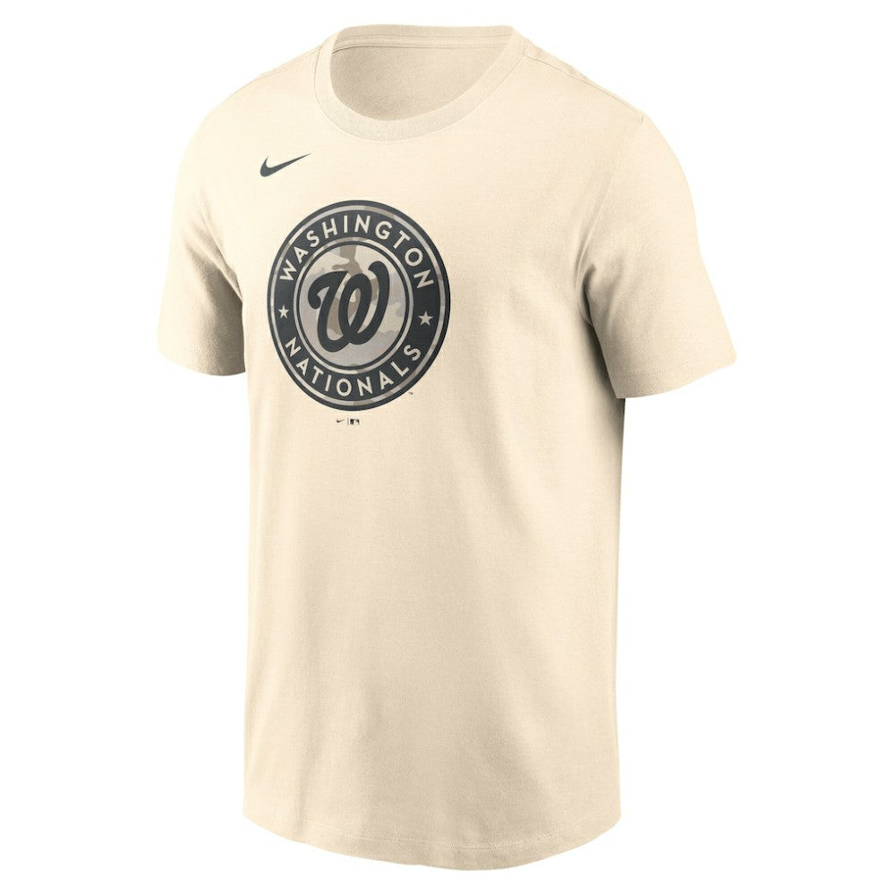 Washington Nationals Nike Camo Logo T-Shirt - Cream T-shirts