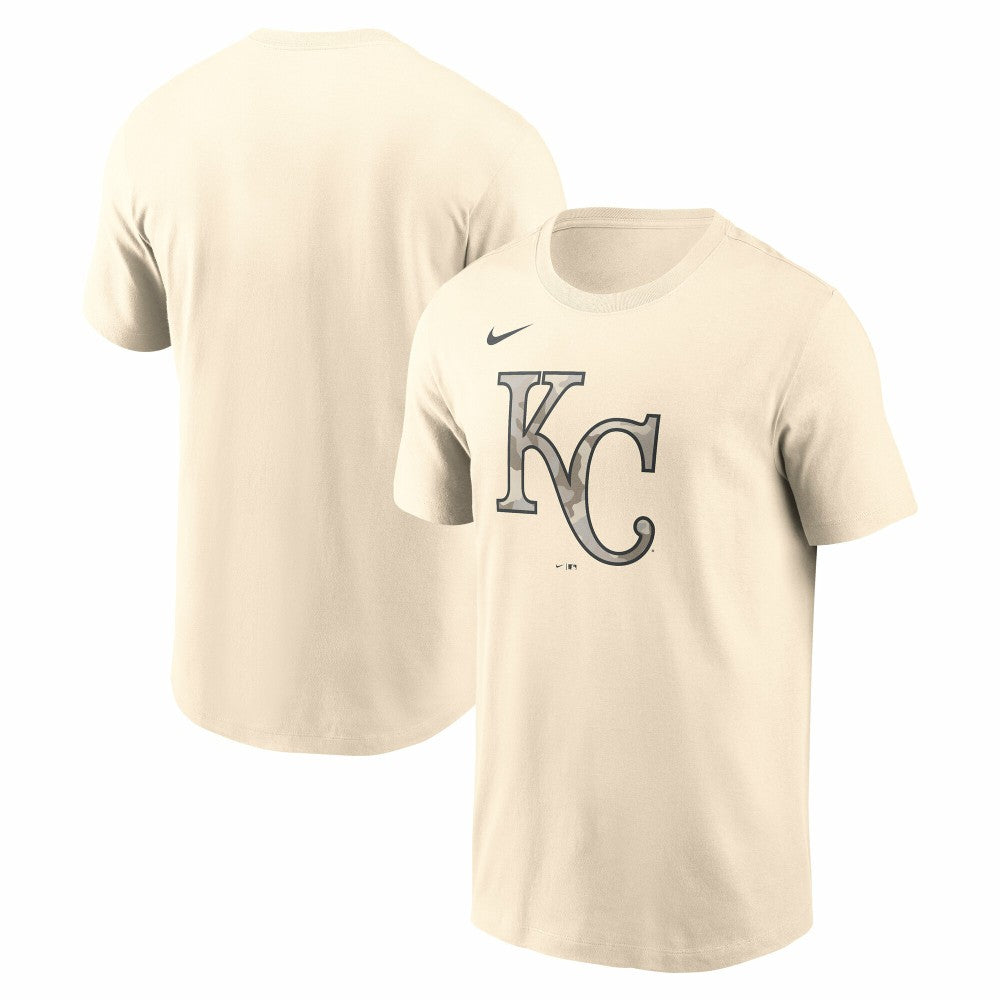 Kansas City Royals Nike Camo Logo T-Shirt - Cream T-shirts