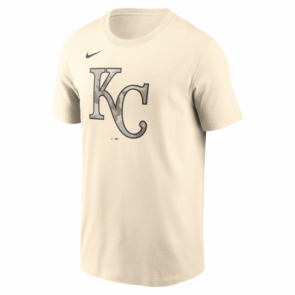 Kansas City Royals Nike Camo Logo T-Shirt - Cream T-shirts