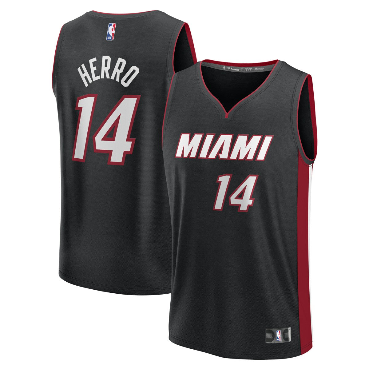 Tyler Herro Miami Heat Fast Break Replica Player Jersey Black Icon Edition - Fanatics