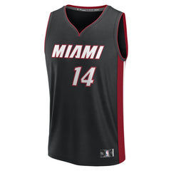 Tyler Herro Miami Heat Fast Break Replica Player Jersey Black Icon Edition - Fanatics