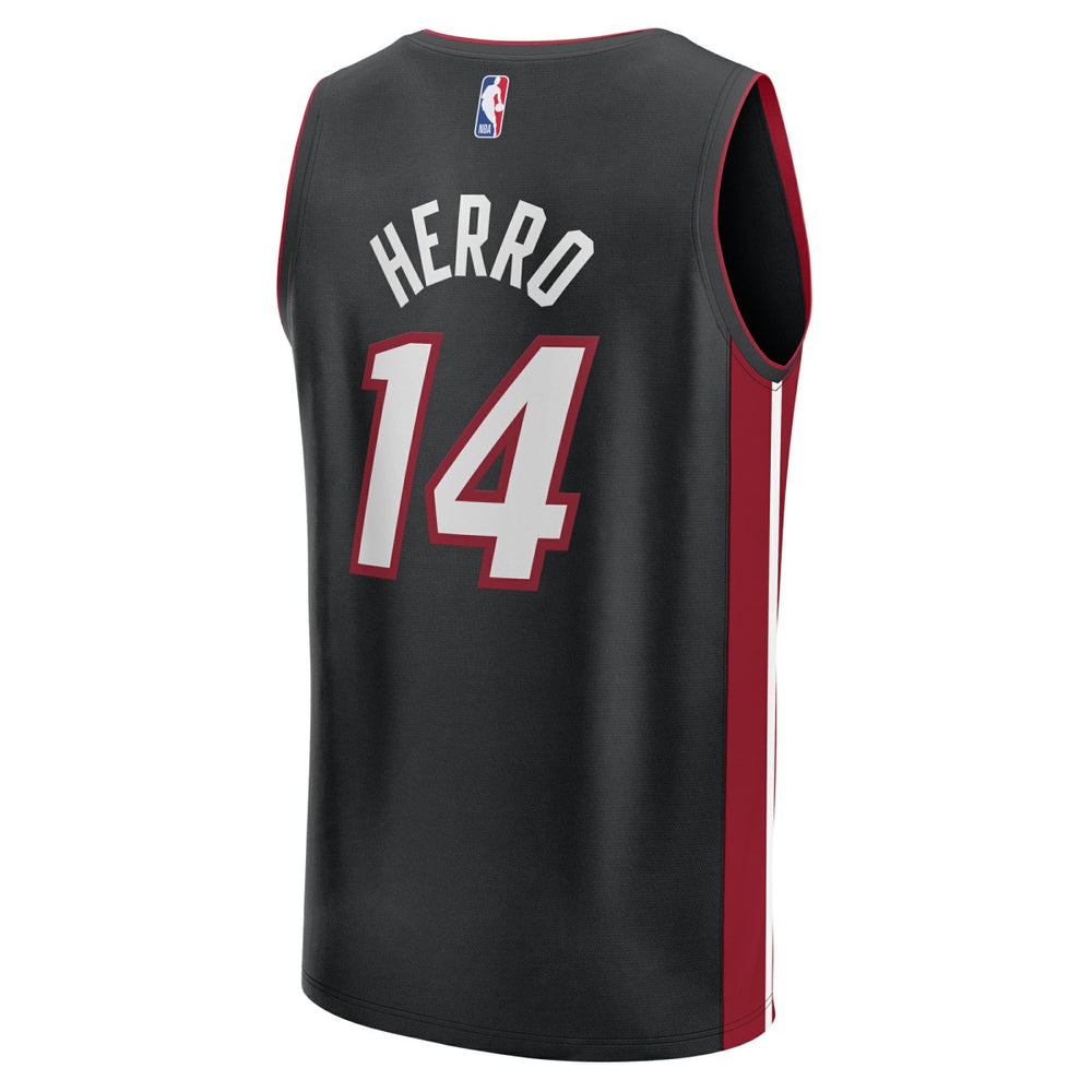 Tyler Herro Miami Heat Youth Fast Break Replica Player Jersey Black Icon Edition - Fanatics