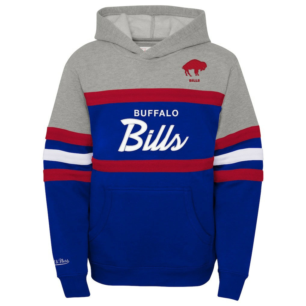 Buffalo Bills Youth Throwback Head Coach Pullover Hoodie - Royal Hoodies