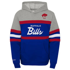 Buffalo Bills Youth Throwback Head Coach Pullover Hoodie - Royal Hoodies