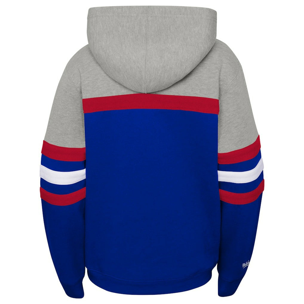 Buffalo Bills Youth Throwback Head Coach Pullover Hoodie - Royal Hoodies
