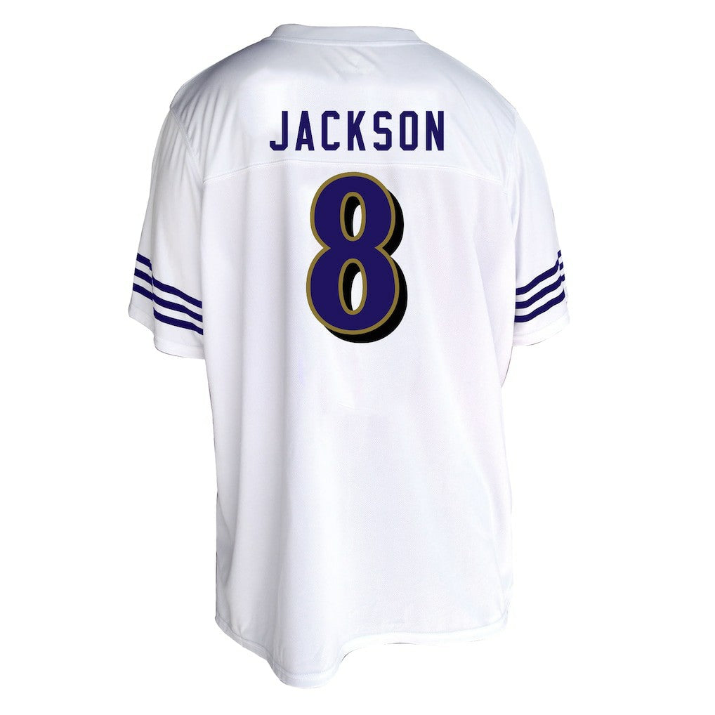 Lamar Jackson Baltimore Ravens Women's Plus Size Fashion Jersey - White Jerseys