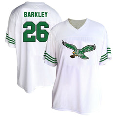 Saquon Barkley Philadelphia Eagles Women's Plus Size Fashion Jersey - White Jerseys