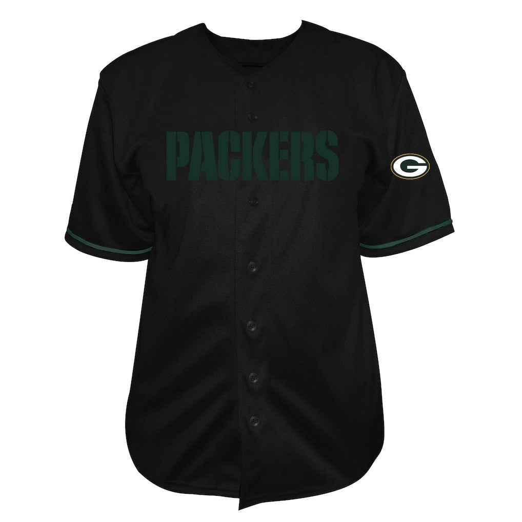 Jordan Love Green Bay Packers Big & Tall Baseball Button-Up Shirt - Black
