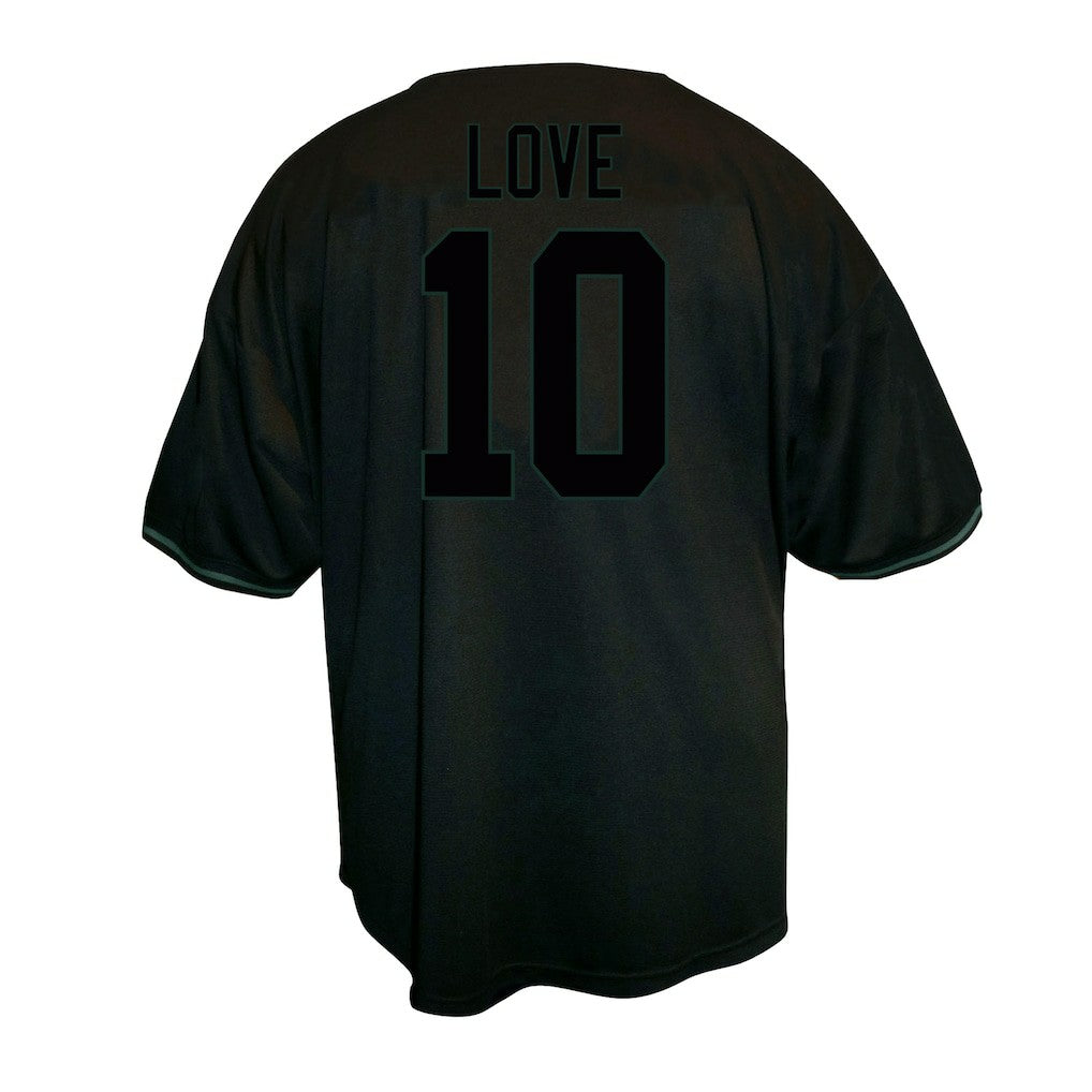 Jordan Love Green Bay Packers Big & Tall Baseball Button-Up Shirt - Black