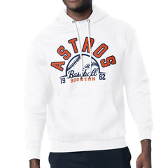 Houston Astros Starter Half Ball Team Graphic Pullover Hoodie - White Hoodies