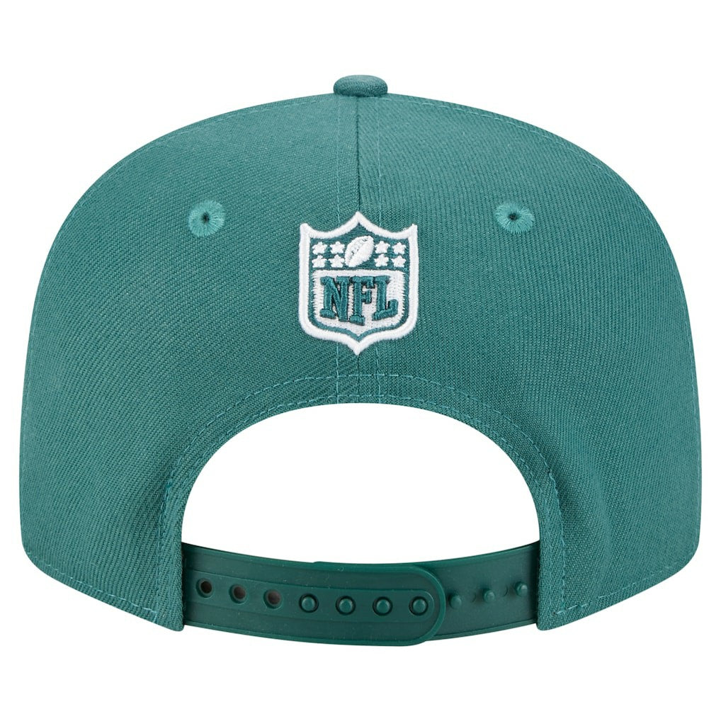 Philadelphia Eagles New Era Super Bowl LIX Champions 9FIFTY Snapback Hat - Midnight Green Hats