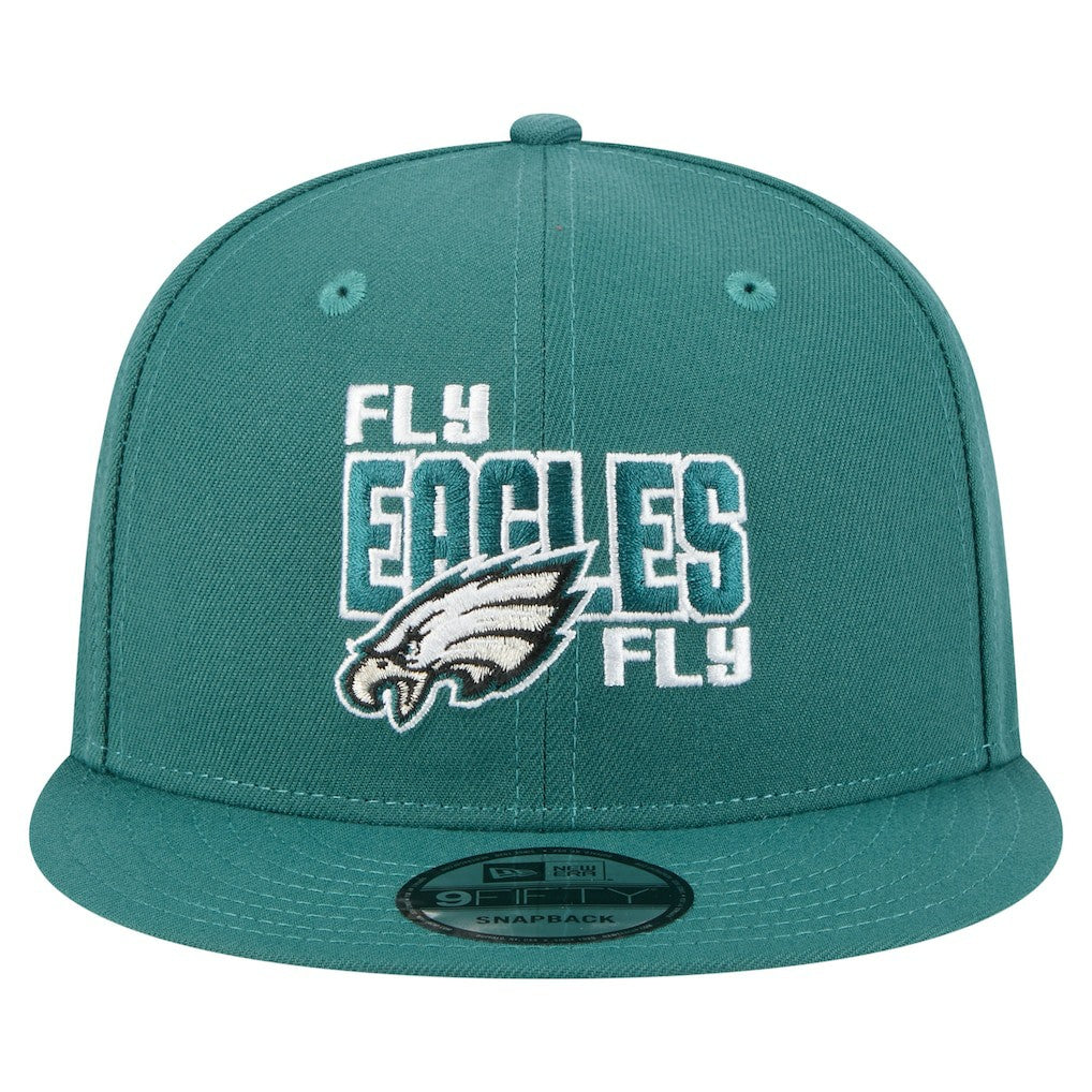 Philadelphia Eagles New Era Super Bowl LIX Champions Side Patch 9FIFTY Snapback Hat - Midnight Green Hats
