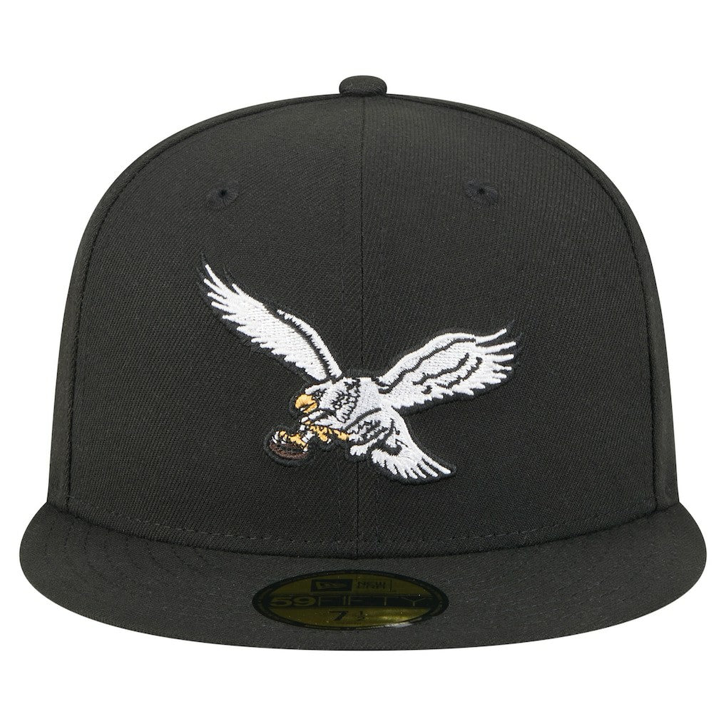 Philadelphia Eagles New Era Super Bowl LIX Champions Historic Side Patch 59FIFTY Fitted Hat - Black Hats