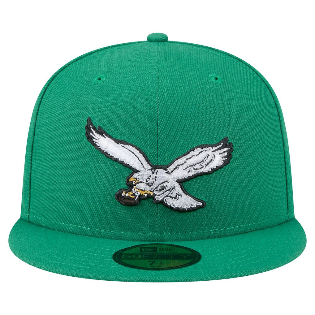 Philadelphia Eagles New Era Super Bowl LIX Champions Historic Side Patch 59FIFTY Fitted Hat - Kelly Green Hats