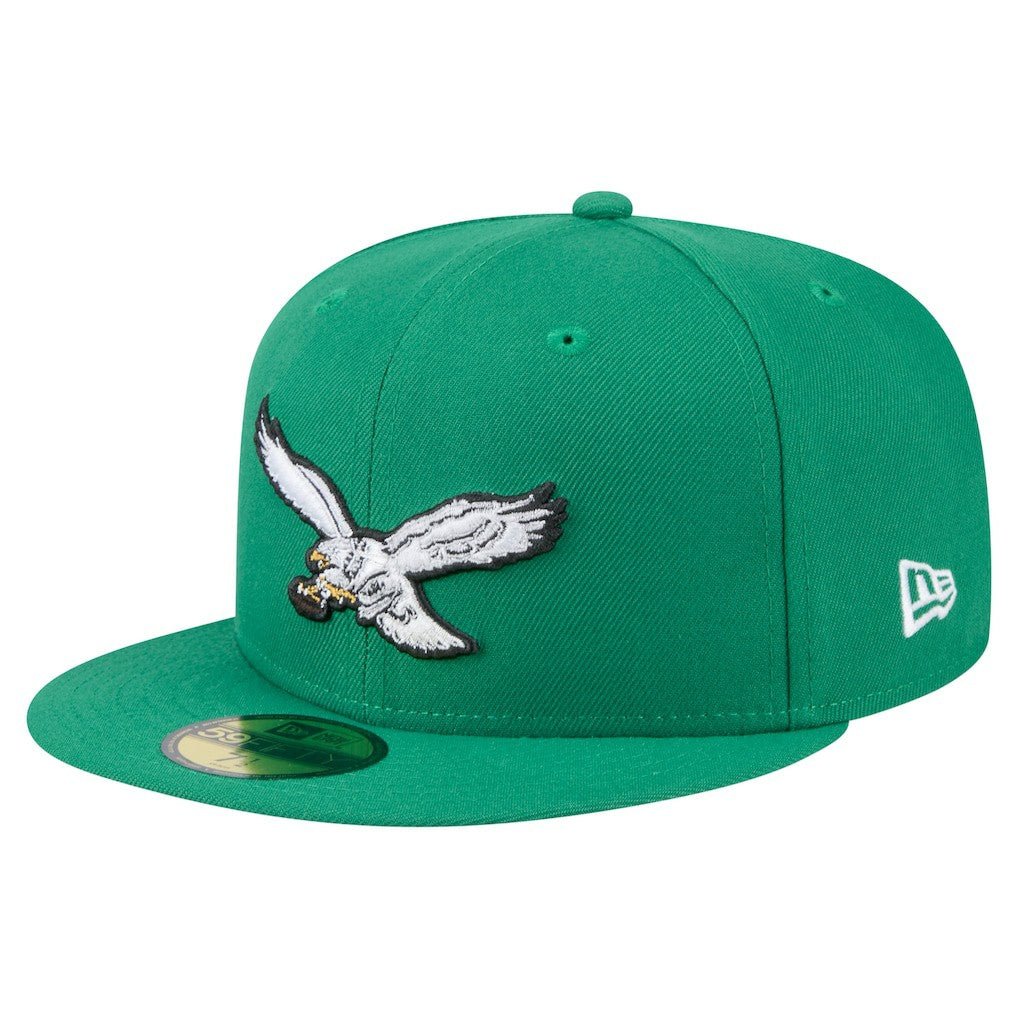 Philadelphia Eagles New Era Super Bowl LIX Champions Historic Side Patch 59FIFTY Fitted Hat - Kelly Green Hats