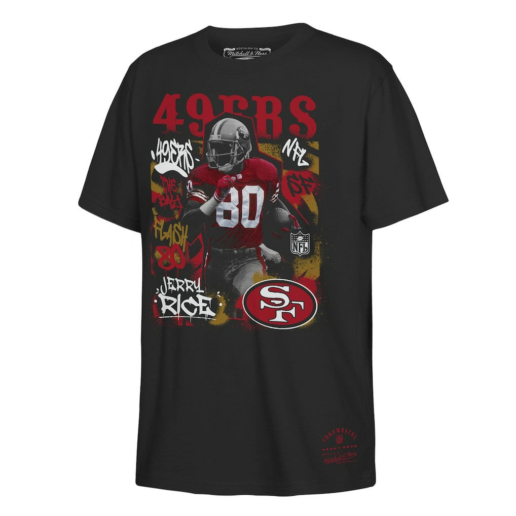 Jerry Rice San Francisco 49ers Youth Star Player T-Shirt - Black T-shirts