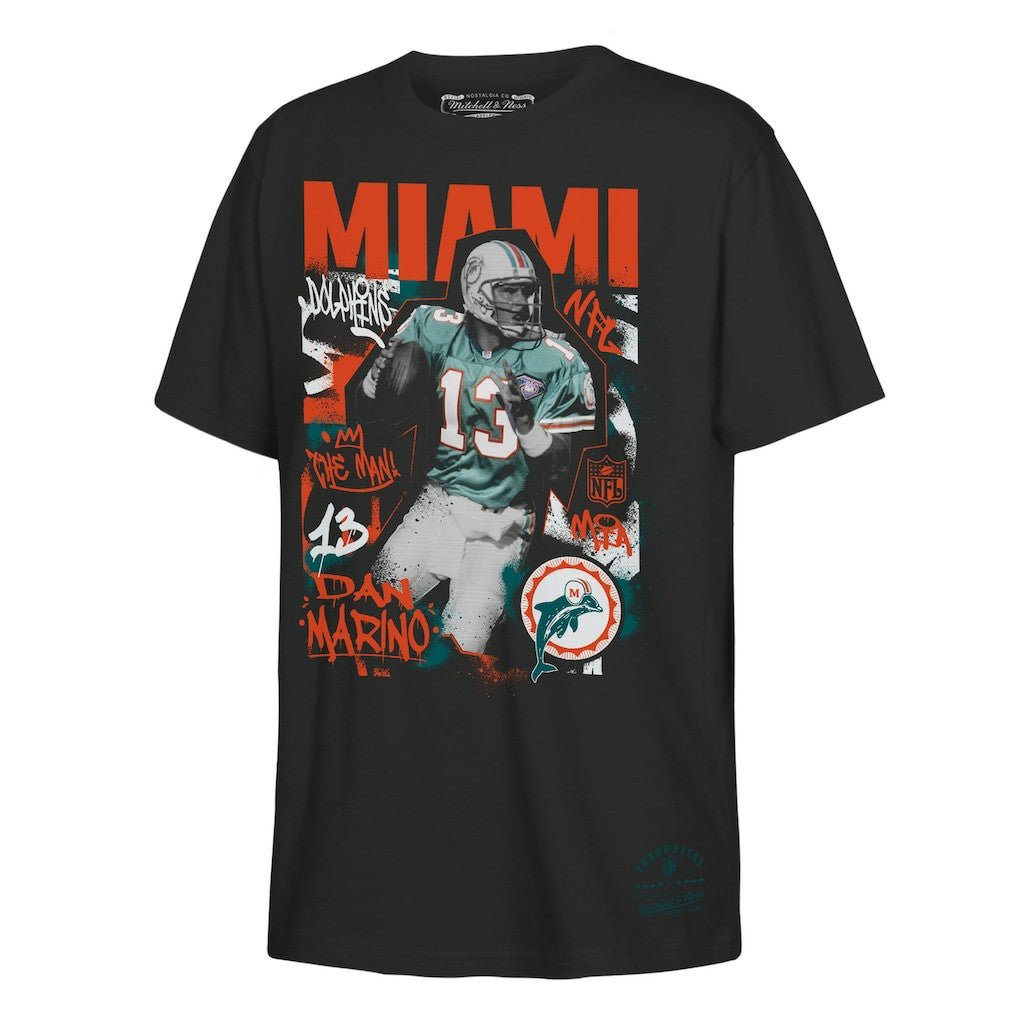 Dan Marino Miami Dolphins Youth Star Player T-Shirt - Black T-shirts