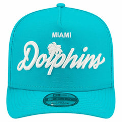Miami Dolphins New Era Local Play A-Frame 9FIFTY Snapback Hat - Aqua Hats
