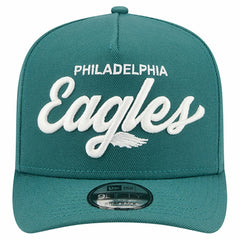 Philadelphia Eagles New Era Local Play A-Frame 9FIFTY Snapback Hat - Midnight Green Hats