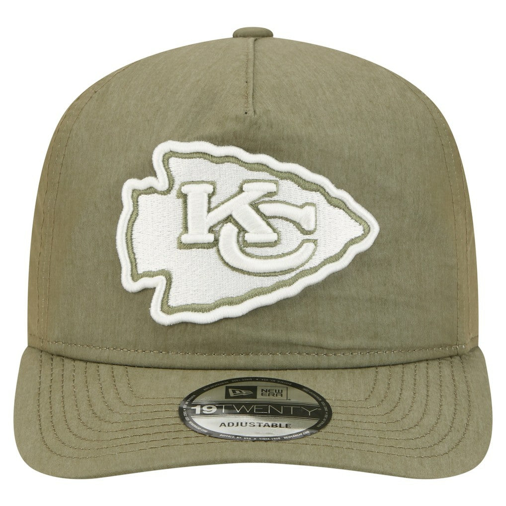 Kansas City Chiefs New Era Nylon 19TWENTY Adjustable Hat - Olive Hats