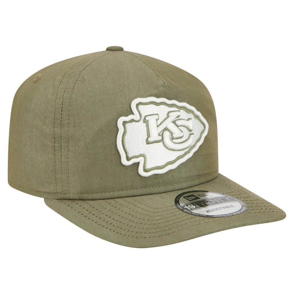 Kansas City Chiefs New Era Nylon 19TWENTY Adjustable Hat - Olive Hats