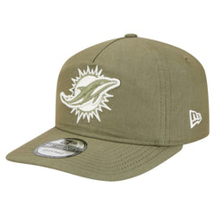 Miami Dolphins New Era Nylon 19TWENTY Adjustable Hat - Olive Hats