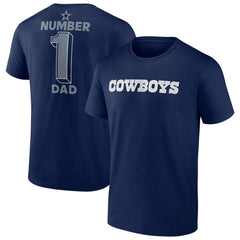 Dallas Cowboys Big & Tall Number One Dad T-Shirt - Navy T-shirts