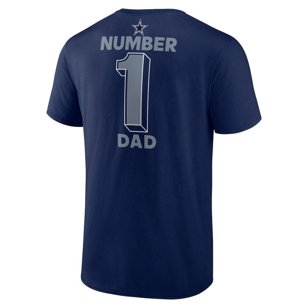 Dallas Cowboys Big & Tall Number One Dad T-Shirt - Navy T-shirts