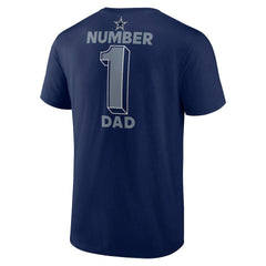 Dallas Cowboys Big & Tall Number One Dad T-Shirt - Navy T-shirts