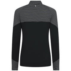 Baltimore Orioles Levelwear Women's Classic Stripes Insignia 2.0 Raglan Quarter-Zip Top - Black Tops