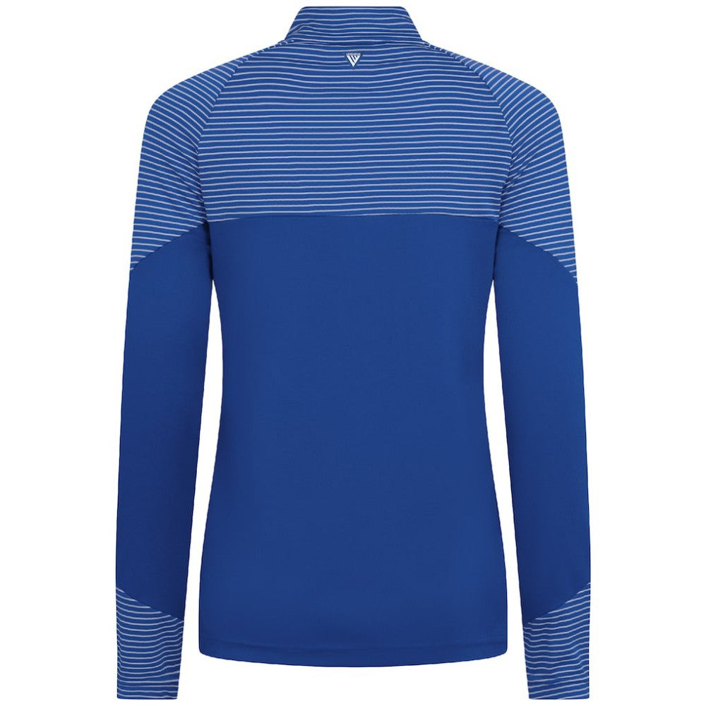 Toronto Blue Jays Levelwear Women's Classic Stripes Insignia 2.0 Raglan Quarter-Zip Top - Royal Tops