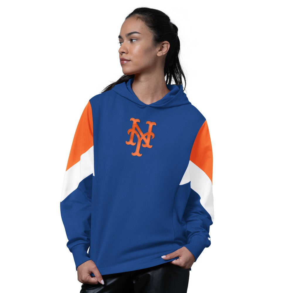 New York Mets Starter Women's Scrimmage Pullover Hoodie - Royal Hoodies