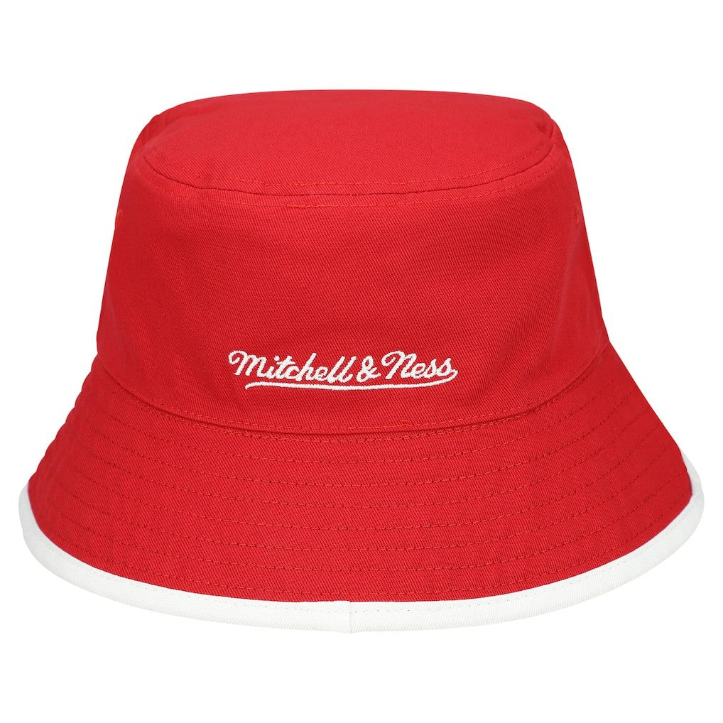Chicago Bulls Flip It Reversible Bucket Hat Black/Red - Mitchell & Ness