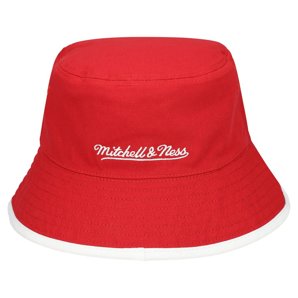 Chicago Bulls Flip It Reversible Bucket Hat Black/Red - Mitchell & Ness