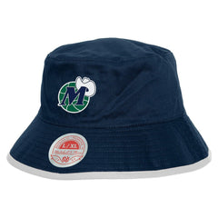 Dallas Mavericks Flip It Reversible Bucket Hat Navy - Mitchell & Ness
