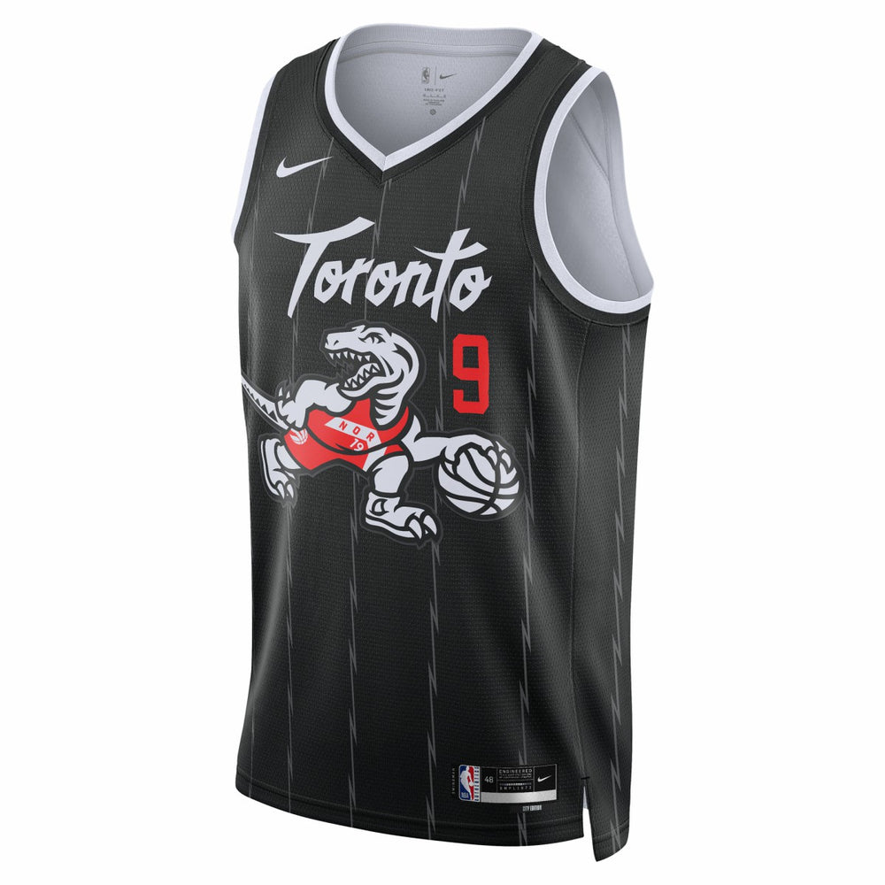 RJ Barrett Toronto Raptors Unisex 2025/26 Swingman Jersey Black City Edition - Nike