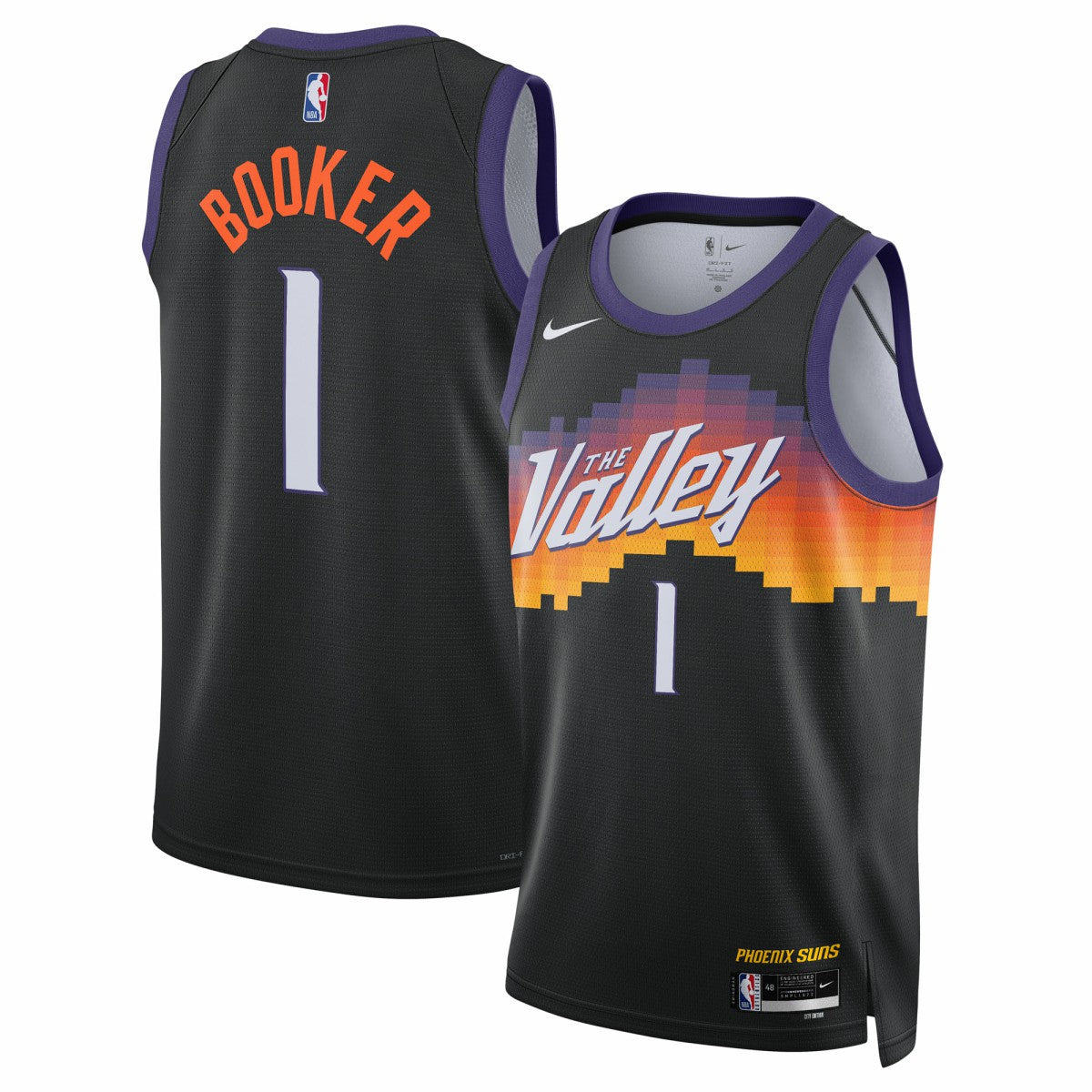 Devin Booker Phoenix Suns Unisex 2025/26 Swingman Jersey Black City Edition - Nike