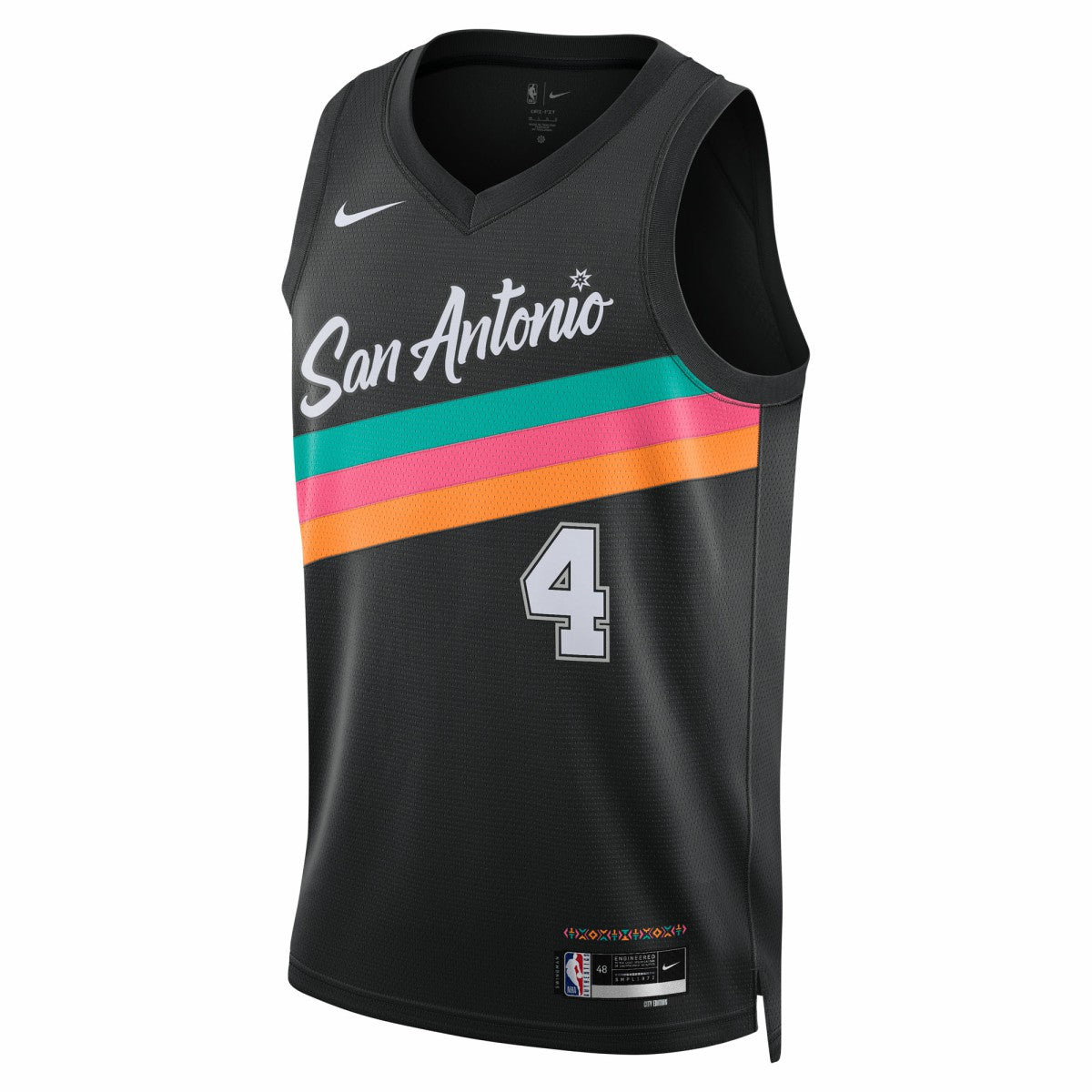 De'Aaron Fox San Antonio Spurs Unisex 2025/26 Swingman Jersey Black City Edition - Nike