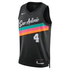 De'Aaron Fox San Antonio Spurs Unisex 2025/26 Swingman Jersey Black City Edition - Nike