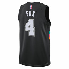 De'Aaron Fox San Antonio Spurs Unisex 2025/26 Swingman Jersey Black City Edition - Nike