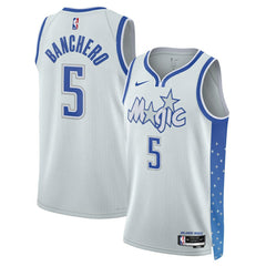 Paolo Banchero Orlando Magic Unisex 2025/26 Swingman Jersey Silver City Edition - Nike