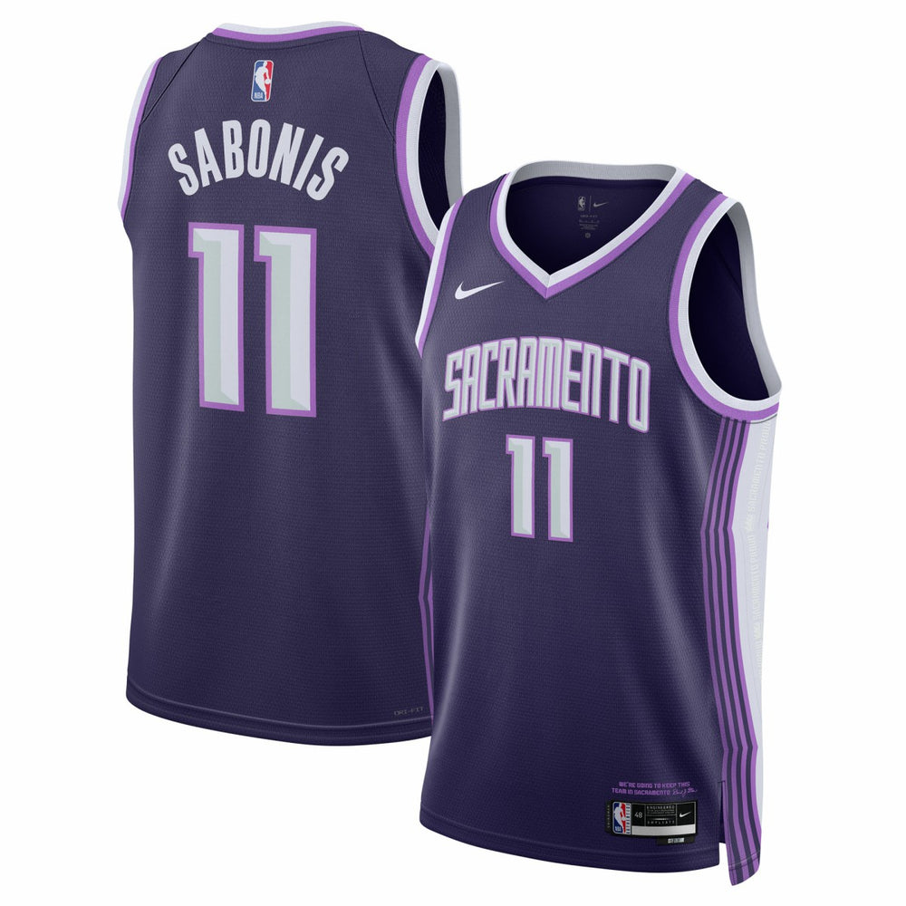Domantas Sabonis Sacramento Kings Unisex 2025/26 Swingman Jersey Purple City Edition - Nike outlet