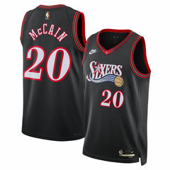 Jared McCain Philadelphia 76ers Unisex Swingman Jersey Classic Edition Black - Nike